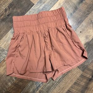 POPFLEX High Waist Terracotta Shorts